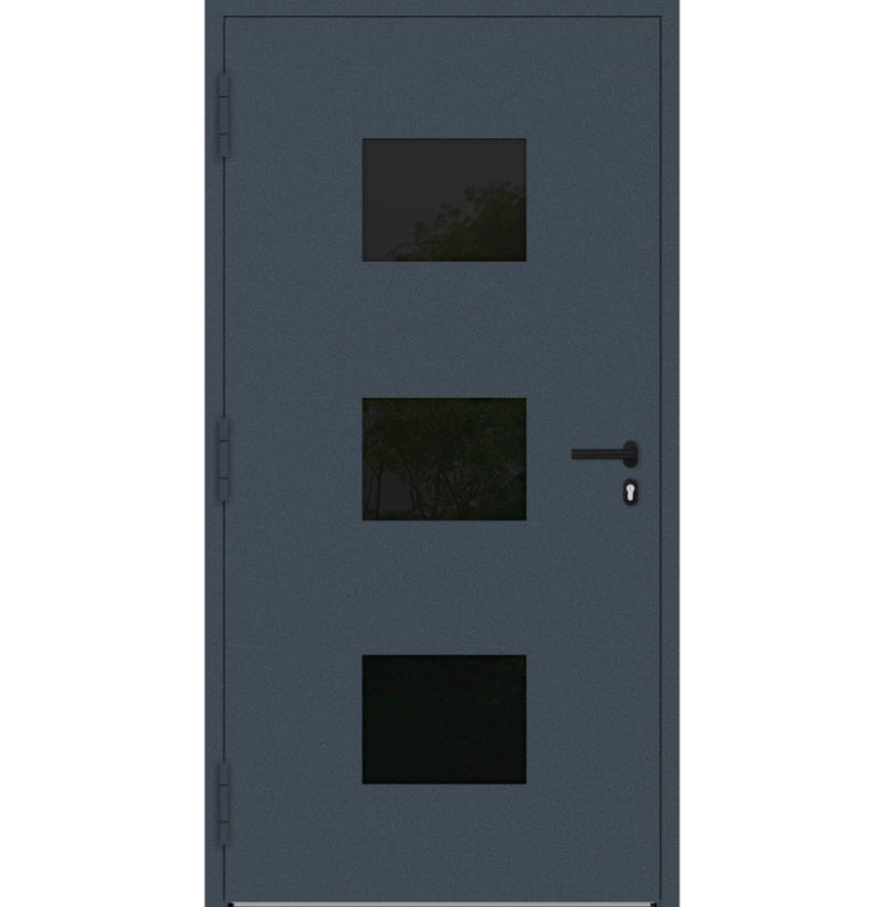 Turenwerke P90 Design 310 Aluminium Door - Dark Blue RAL5003 - Blackline