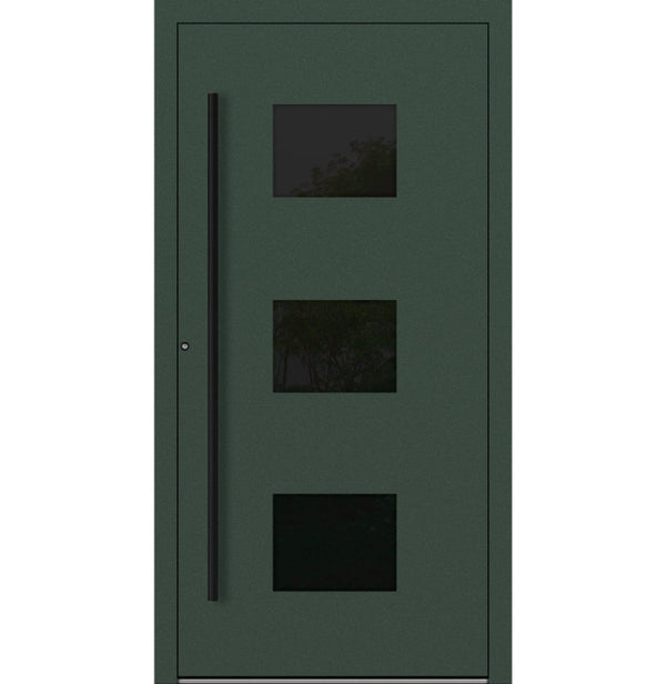 Turenwerke P90 Design 310 Aluminium Door - Fir Green RAL6009 - Blackline