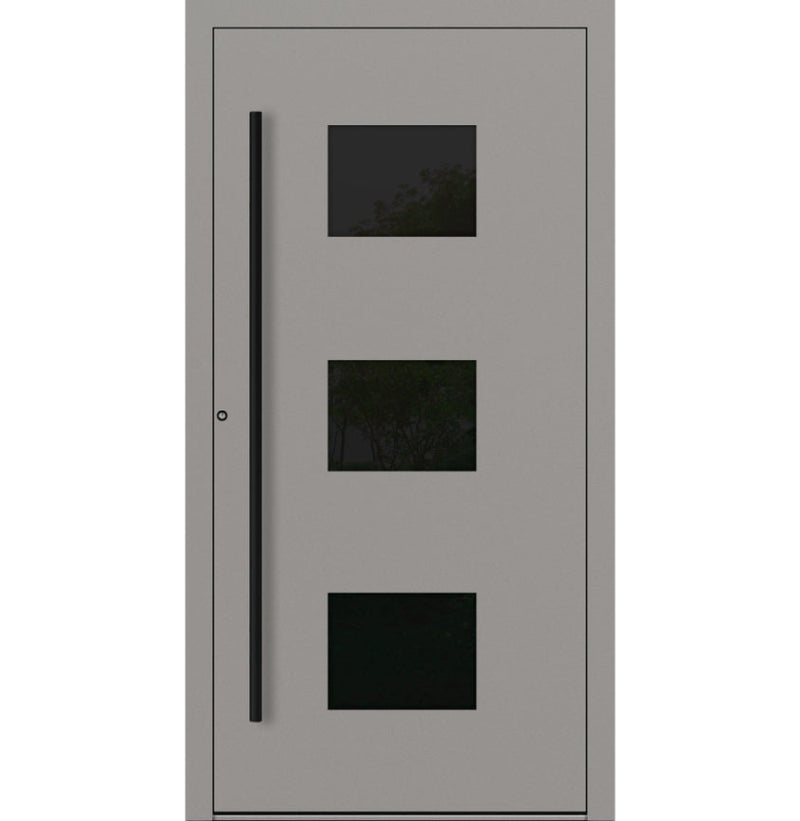 Turenwerke P90 Design 310 Aluminium Door - Grey RAL9007 - Blackline