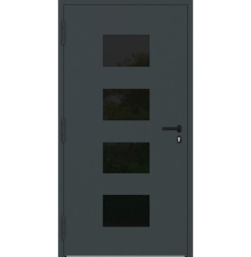 Turenwerke P90 Design 311 Aluminium Door - Anthracite RAL7016 - Blackline