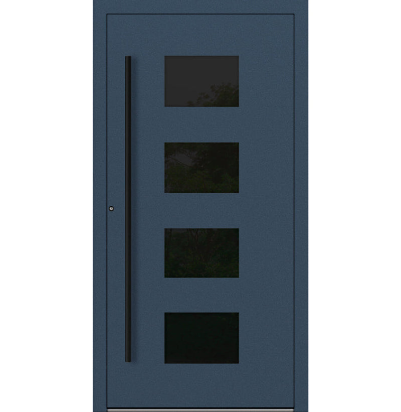 Turenwerke P90 Design 311 Aluminium Door - Dark Blue RAL5003 - Blackline