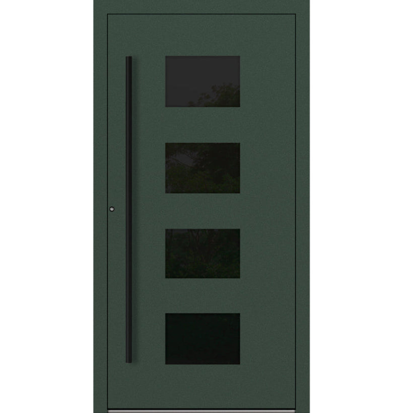 Turenwerke P90 Design 311 Aluminium Door - Fir Green RAL6009 - Blackline