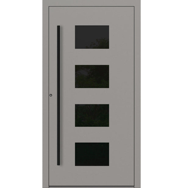 Turenwerke P90 Design 311 Aluminium Door - Grey RAL9007 - Blackline