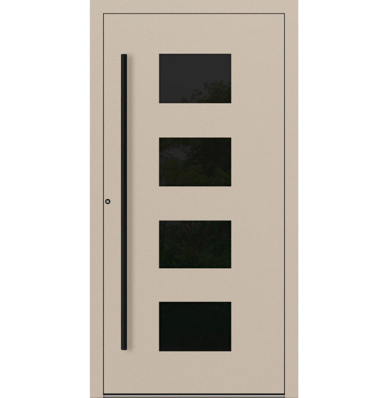 Turenwerke P90 Design 311 Aluminium Door - Ivory RAL1015 - Blackline