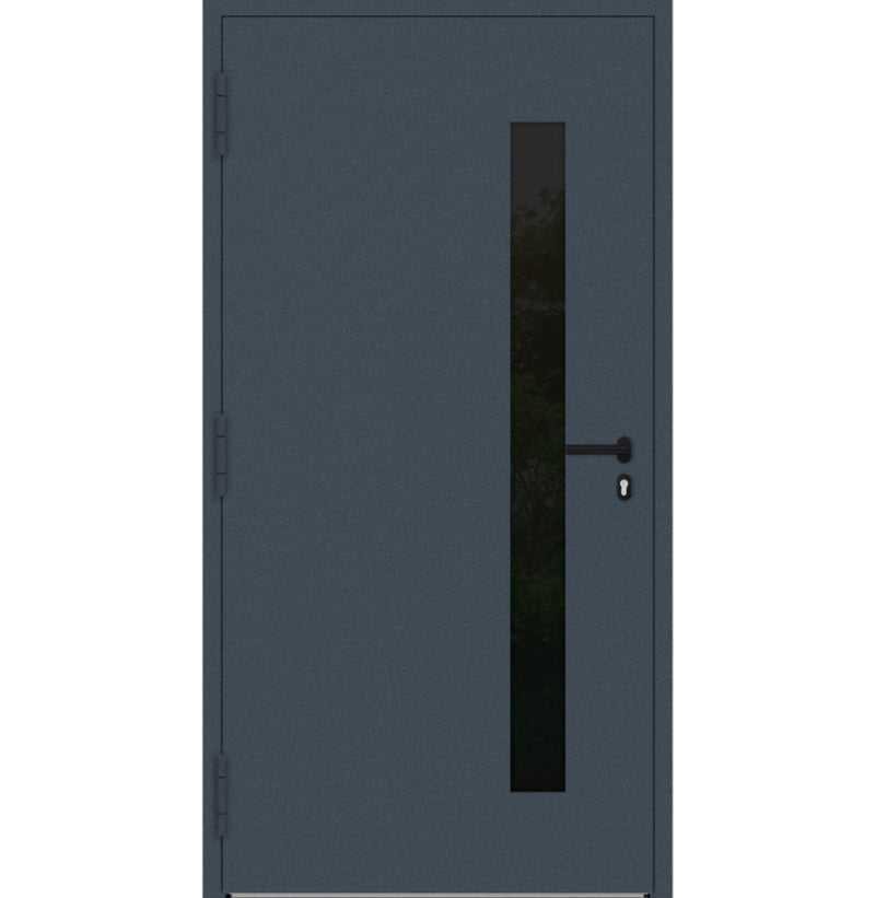 Turenwerke P90 Design 34 Aluminium Door - Dark Blue RAL5003 - Blackline