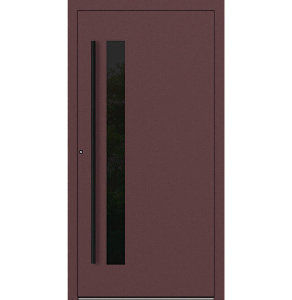 Turenwerke P90 Design 34 Aluminium Door - Rotbraun RAL3005 - Blackline