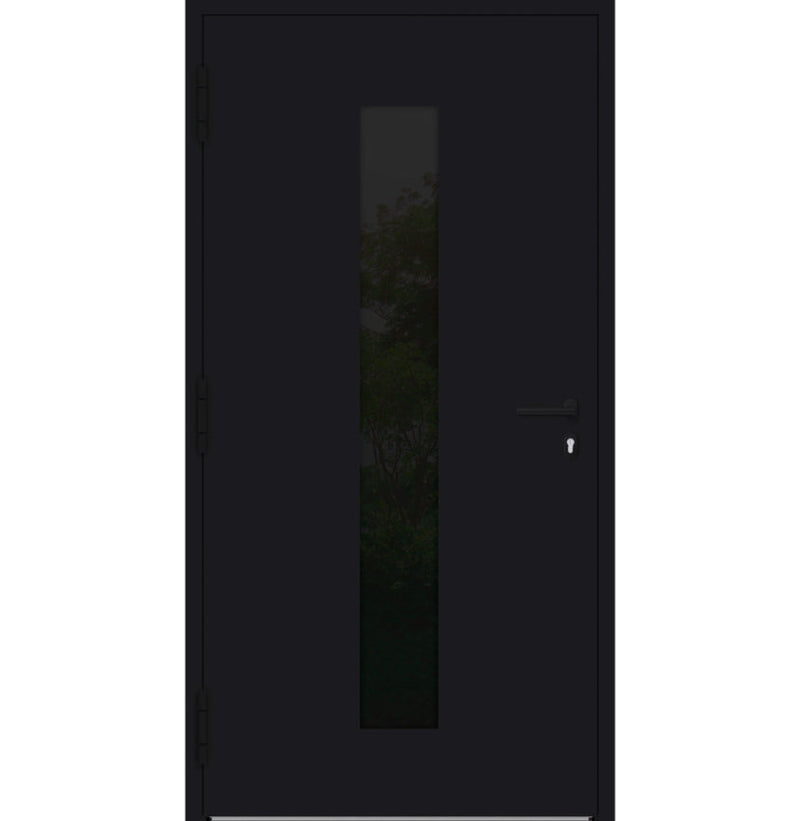 Turenwerke P90 Design 35 Aluminium Door - Black RAL9005 - Blackline