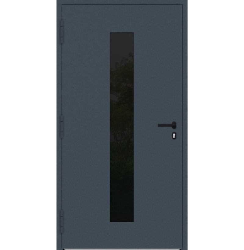 Turenwerke P90 Design 35 Aluminium Door - Dark Blue RAL5003 - Blackline