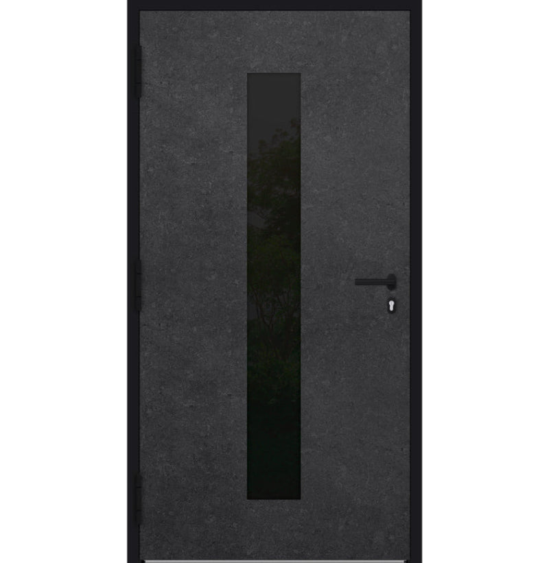 Turenwerke P90 Design 35 Aluminium Door - Dark Concrete - Blackline