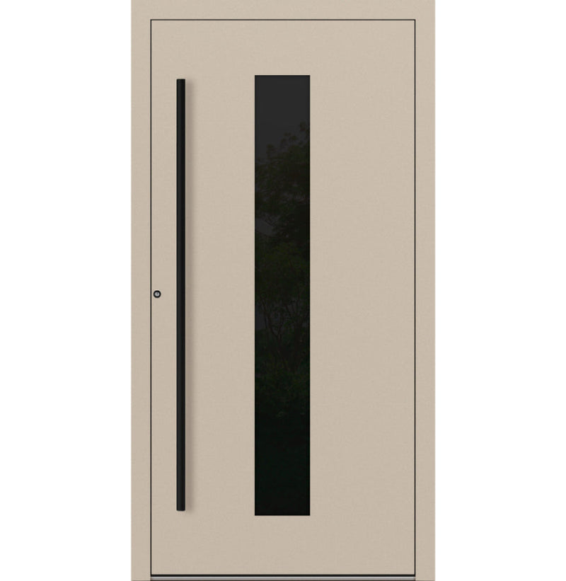 Turenwerke P90 Design 35 Aluminium Door - Ivory RAL1015 - Blackline