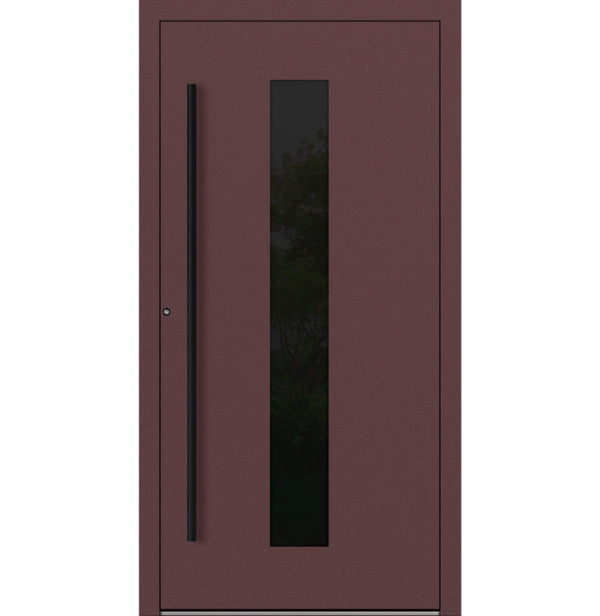 Turenwerke P90 Design 35 Aluminium Door - Rotbraun RAL3005 - Blackline