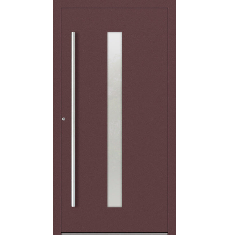 Turenwerke SL75 Design 01 Aluminium Door - Red RAL3005