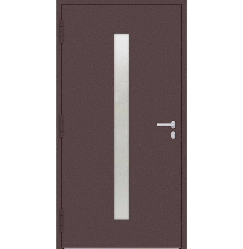 Turenwerke SL75 Design 01 Aluminium Door - Red RAL3005