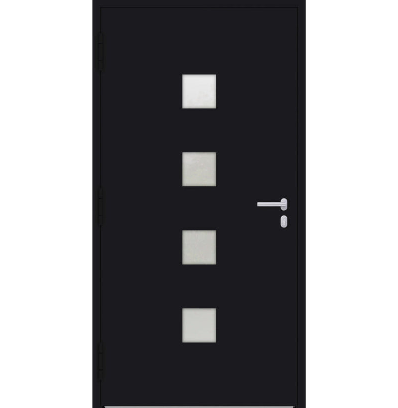 Turenwerke SL75 Design 03 Aluminium Door - Black RAL9005