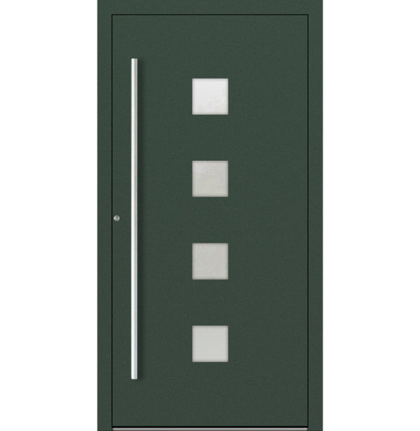 Turenwerke SL75 Design 03 Aluminium Door - Green RAL6009