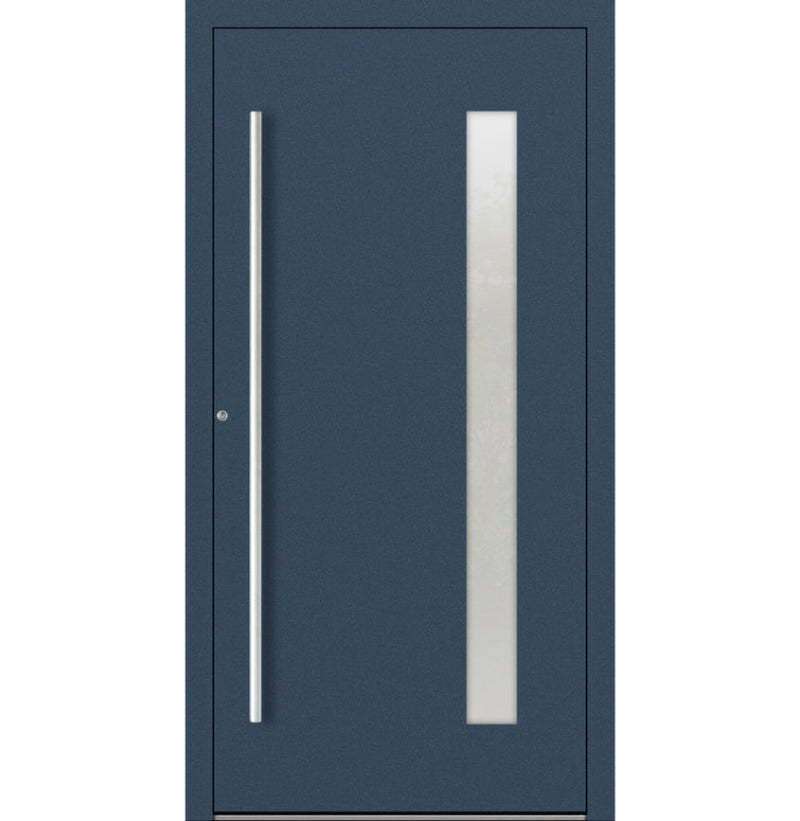 Turenwerke SL75 Design 04 Aluminium Door - Blue RAL5003