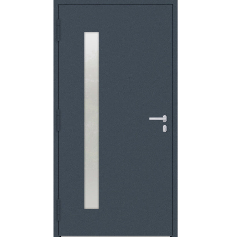 Turenwerke SL75 Design 04 Aluminium Door - Blue RAL5003