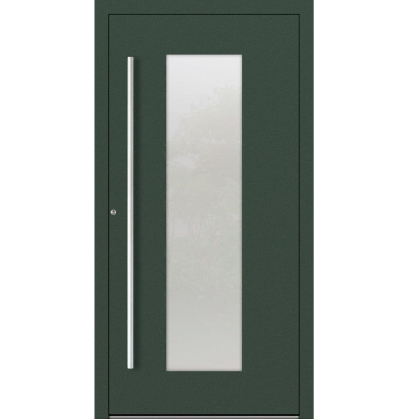 Turenwerke SL75 Design 08 Aluminium Door - Green RAL6009