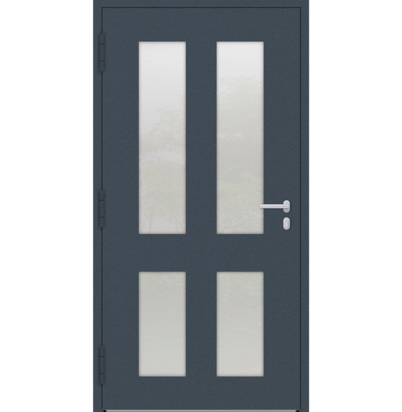 Turenwerke SL75 Design 09 Aluminium Door - Blue RAL5003