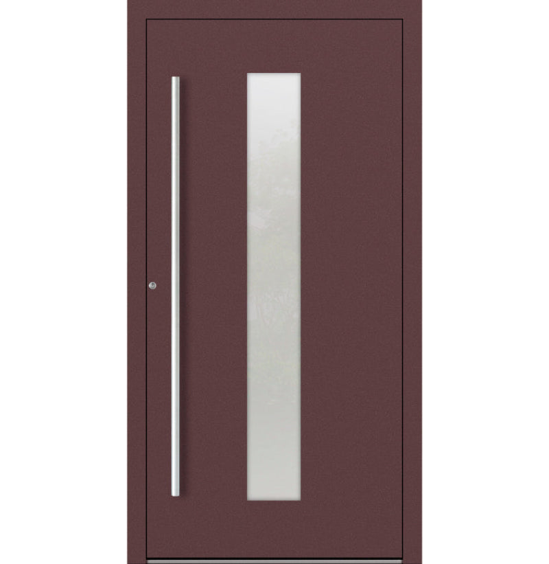 Turenwerke SL75 Design 15 Aluminium Door - Rotbraun RAL3005