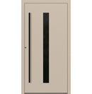 Turenwerke SL75 Design 21 Aluminium Door - Beige RAL1015 - Blackline