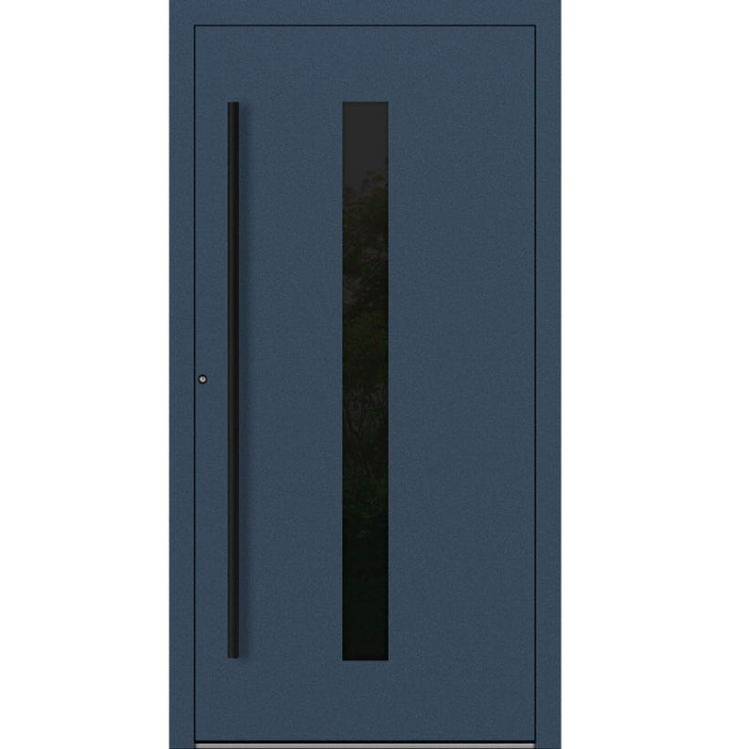 Turenwerke SL75 Design 21 Aluminium Door - Blue RAL5003 - Blackline