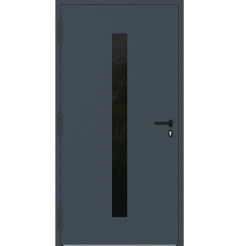 Turenwerke SL75 Design 21 Aluminium Door - Blue RAL5003 - Blackline