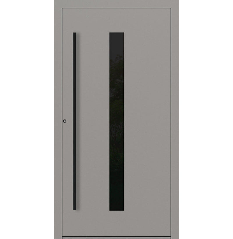 Turenwerke SL75 Design 21 Aluminium Door - Grey RAL9007 - Blackline