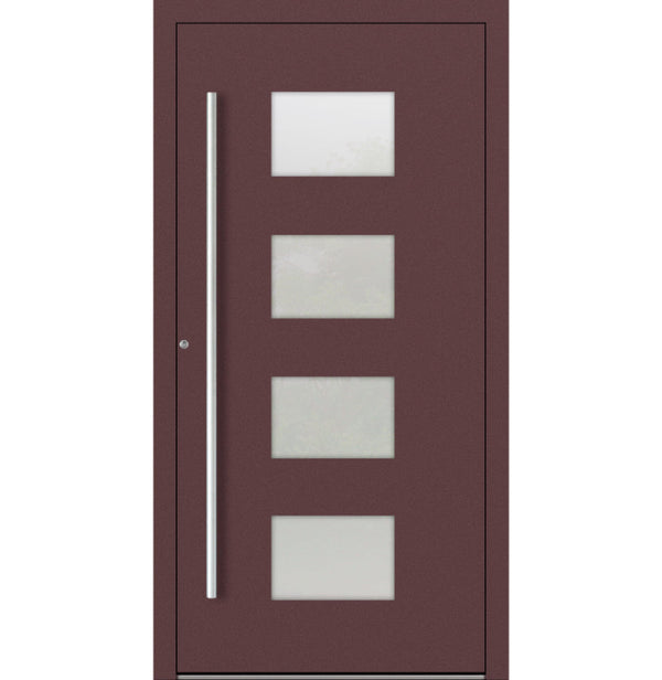 Turenwerke SL75 Design 211 Aluminium Door - Red RAL3005