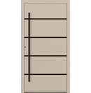 Turenwerke SL75 Design 22 Aluminium Door - Beige RAL1015 - Blackline