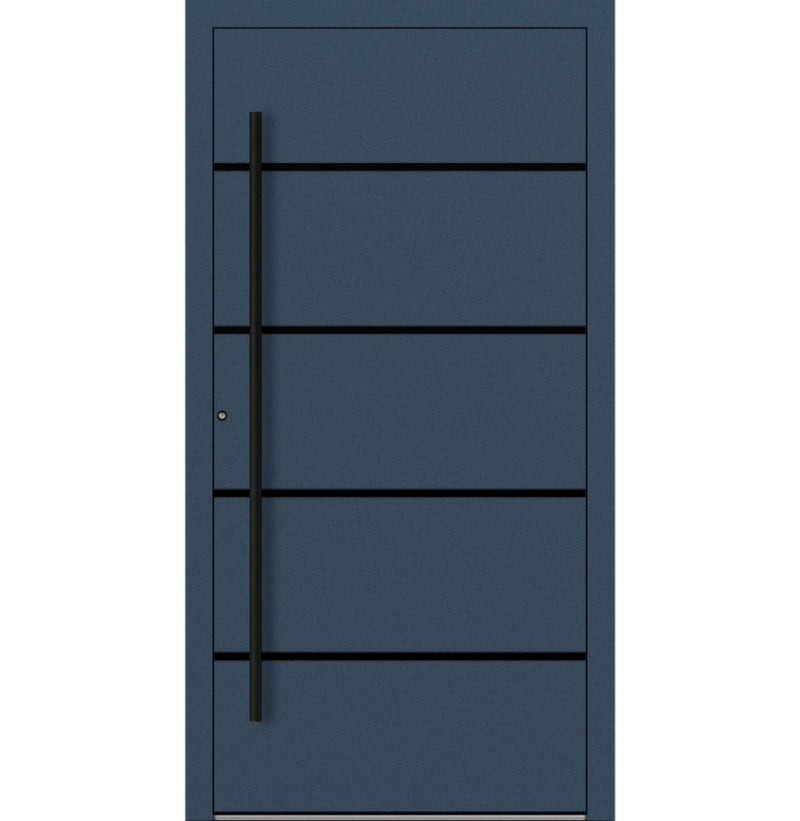 Turenwerke SL75 Design 22 Aluminium Door - Blue RAL5003 - Blackline