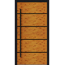 Turenwerke SL75 Design 22 Aluminium Door - Pine - Blackline