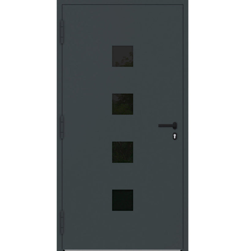 Turenwerke SL75 Design 23 Aluminium Door - Anthracite RAL7016 - Blackline