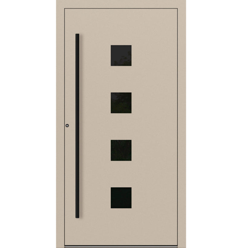 Turenwerke SL75 Design 23 Aluminium Door - Beige RAL1015 - Blackline