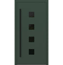 Turenwerke SL75 Design 23 Aluminium Door - Green RAL6009 - Blackline