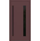 Turenwerke SL75 Design 24 Aluminium Door - Red RAL3005 - Blackline