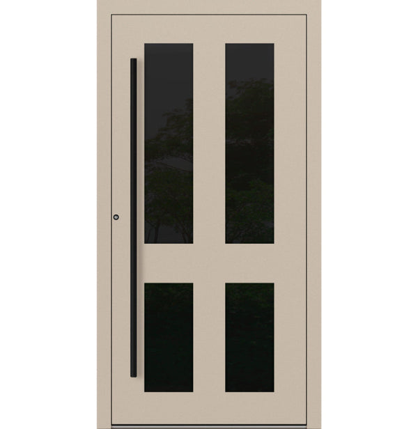 Turenwerke SL75 Design 29 Aluminium Door - Beige RAL1015 - Blackline