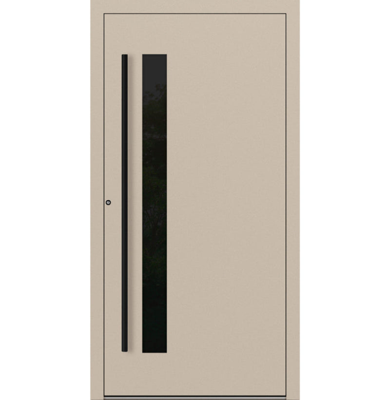 Turenwerke SL75 Design 34 Aluminium Door - Beige RAL1015 - Blackline