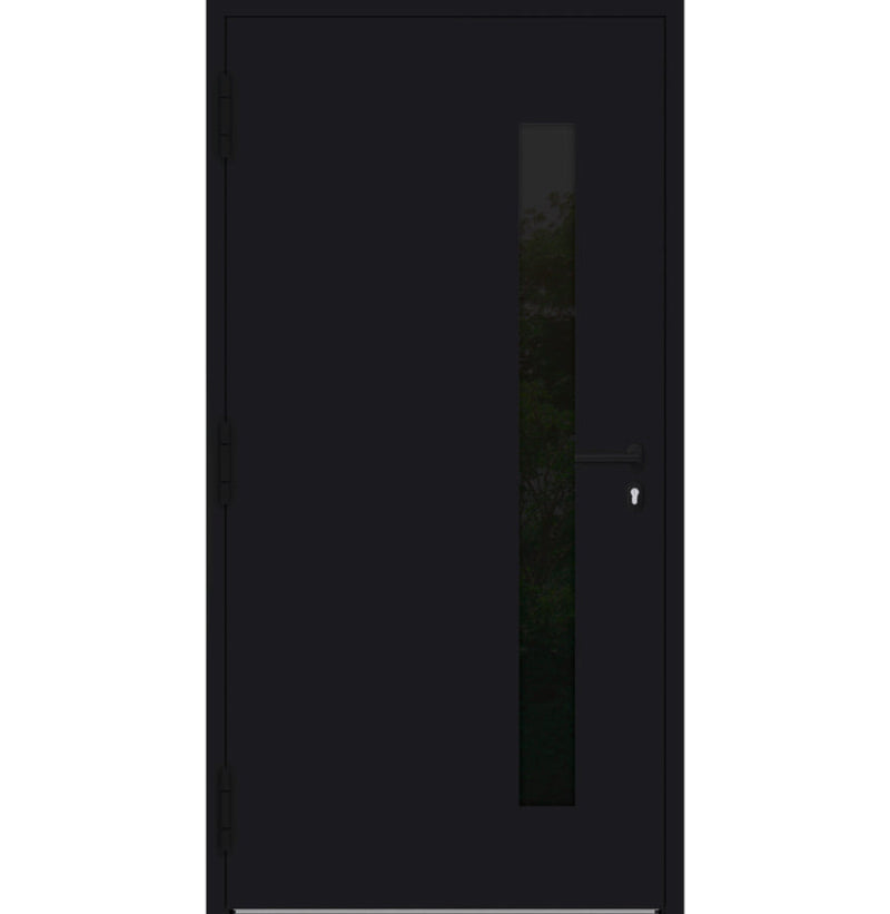 Turenwerke SL75 Design 34 Aluminium Door - Black RAL9005 - Blackline