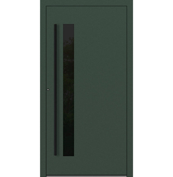 Turenwerke SL75 Design 34 Aluminium Door - Green RAL6009 - Blackline